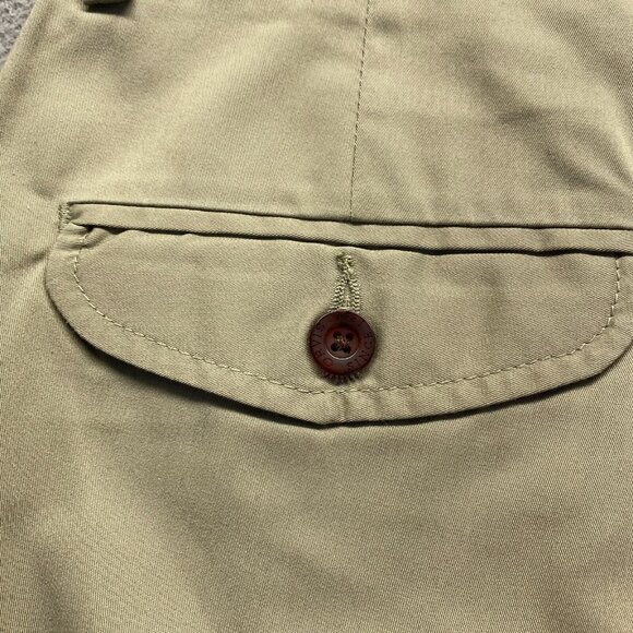 ORVIS Men's Dress Pants Size 34 Green Flat Front,Pockets,Preppy - Picture 11 of 15